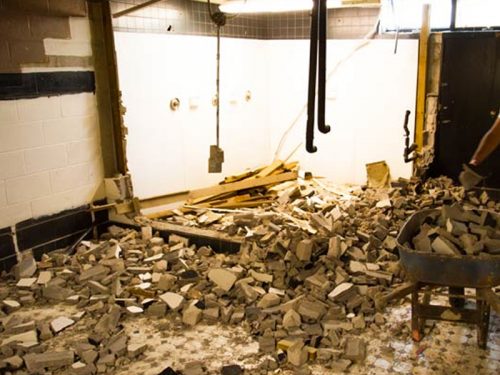 bathroom demolition